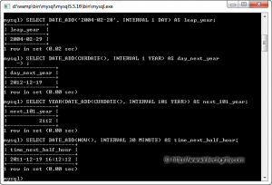 MySQL DATE_ADD Examples