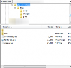 php file structure for download.php