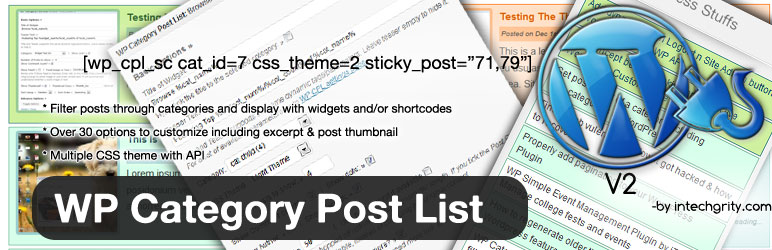WP Category Post List