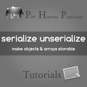 Storing PHP arrays objects