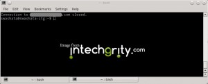 Logout message by SSH