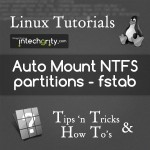Automount windows NTFS partitions on Ubuntu