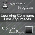 How to write programs using command line arguments in c